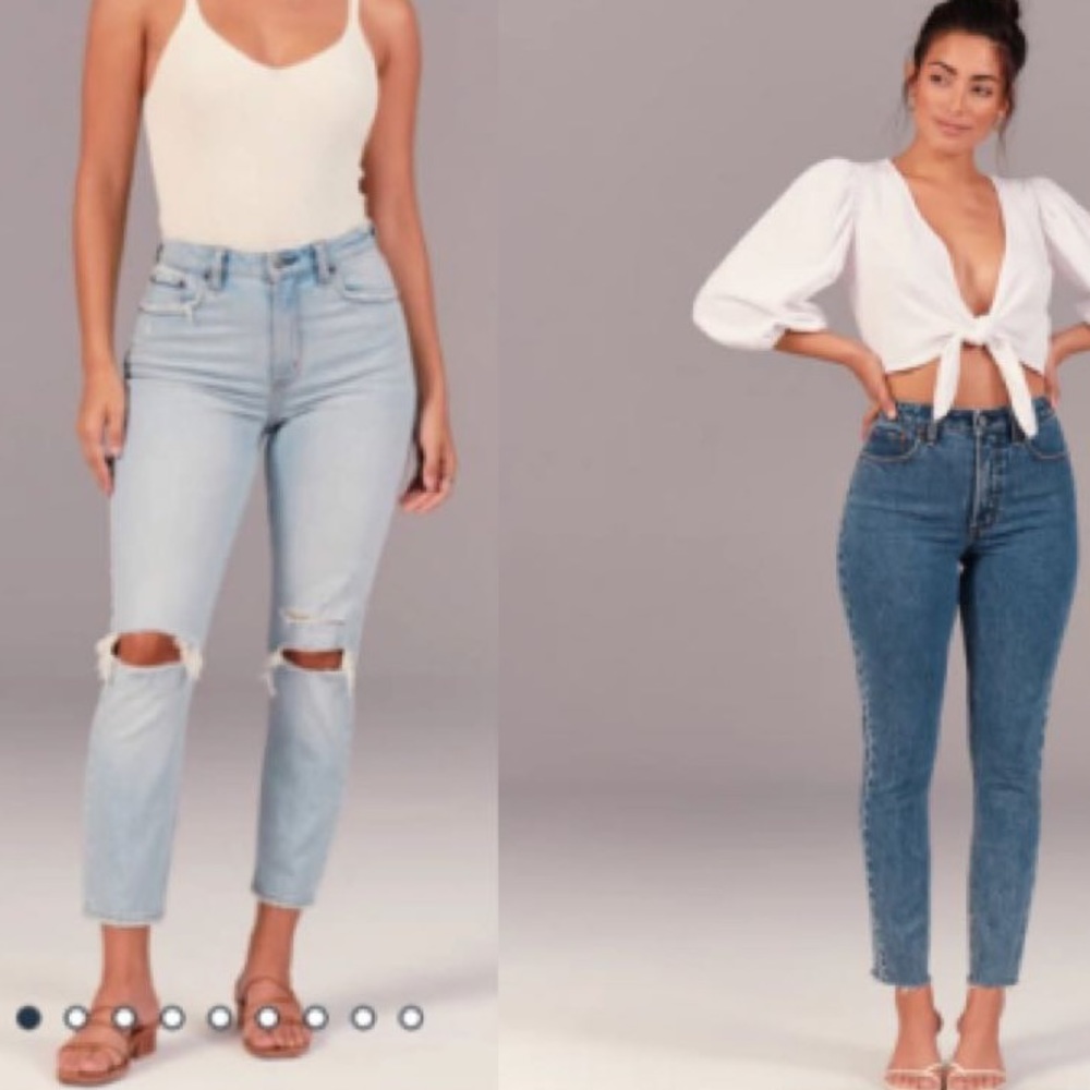 abercrombie curve love hi rise skinny jeans short